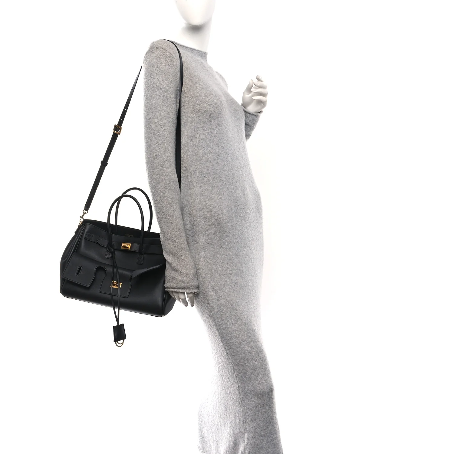 Smooth Calfskin Medium Bel Air Carry All Bag Black