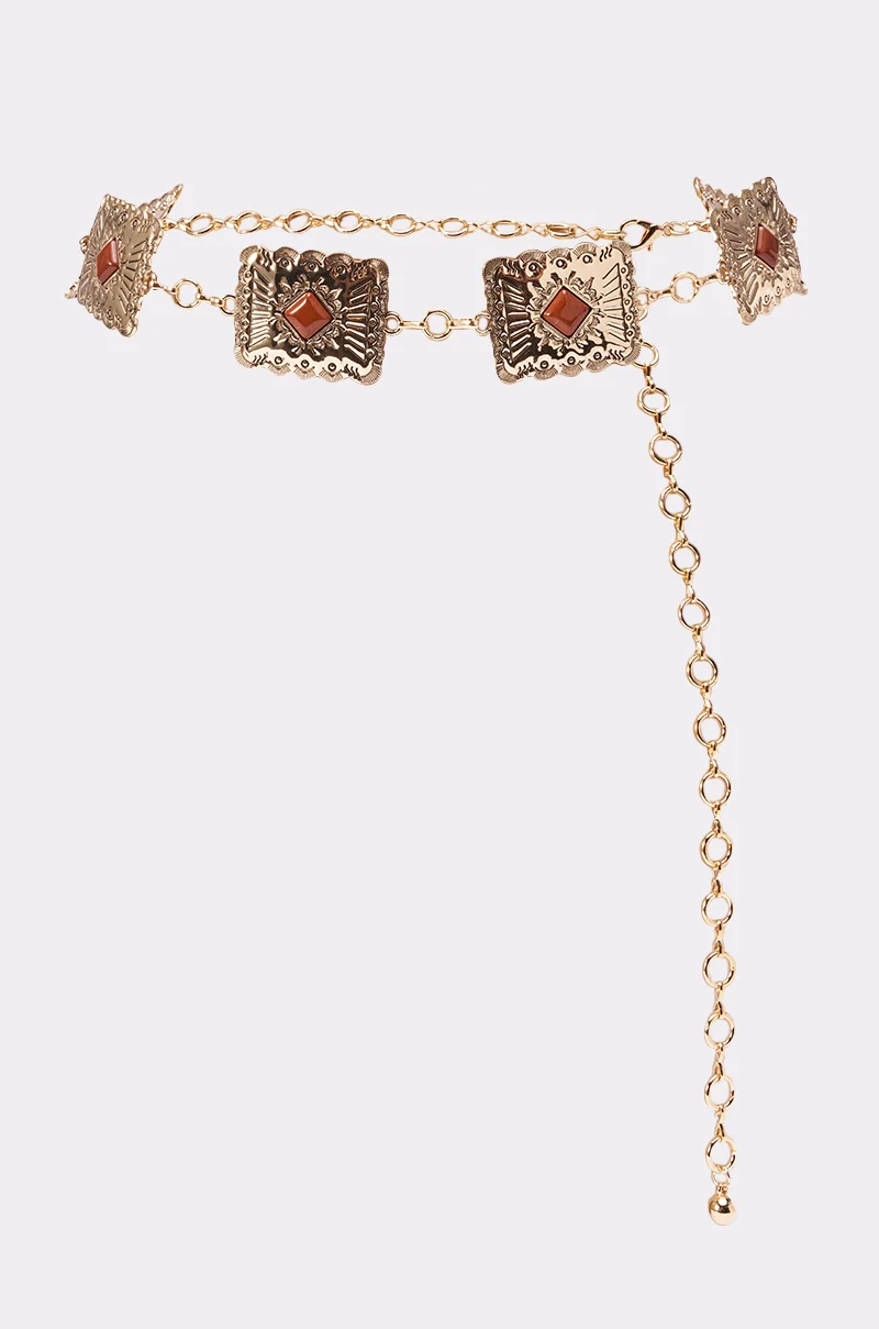 LOCKED IN LOVE CHAIN BELT - Akira Store