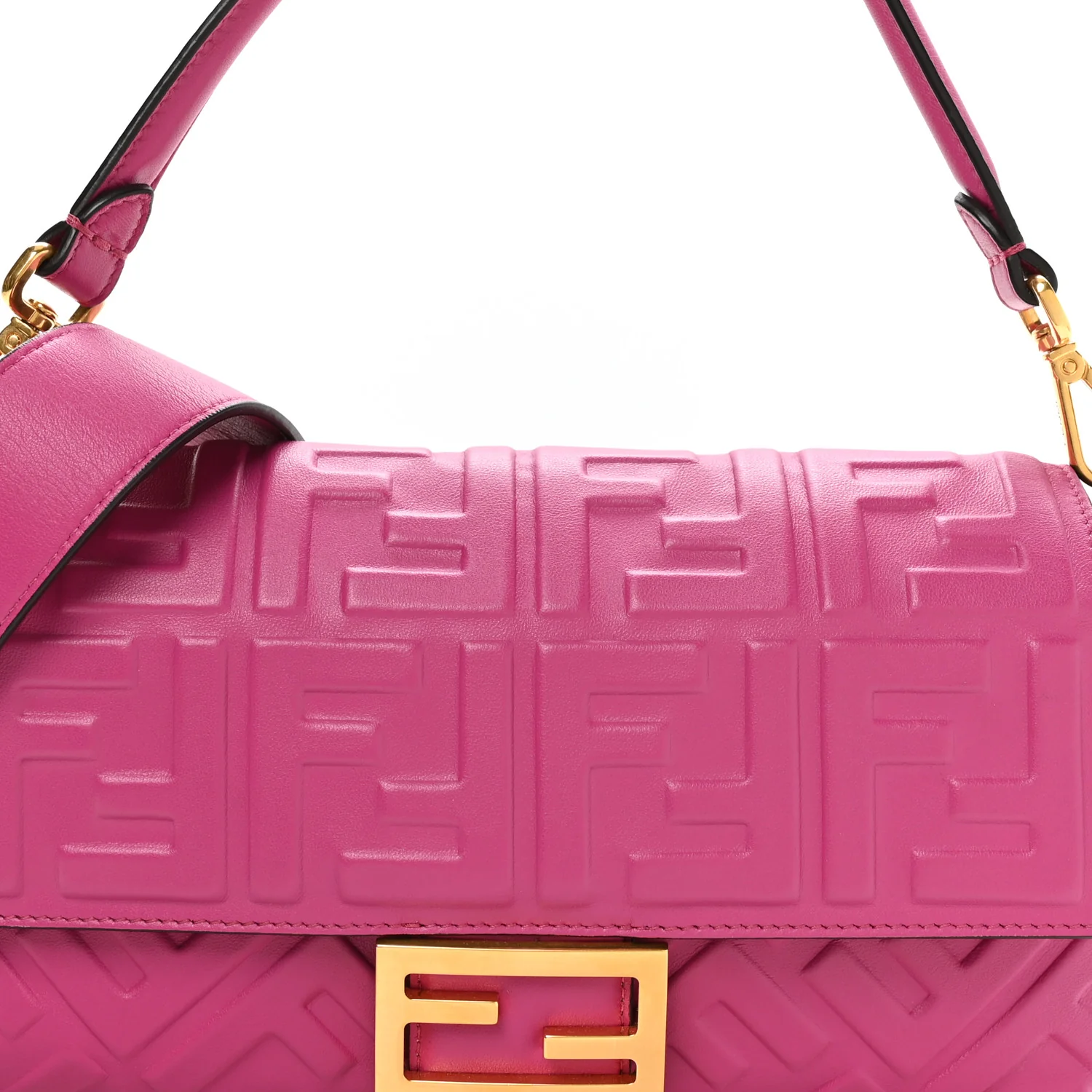 Nappa FF 1974 Embossed Baguette Ciclamino Pilar
