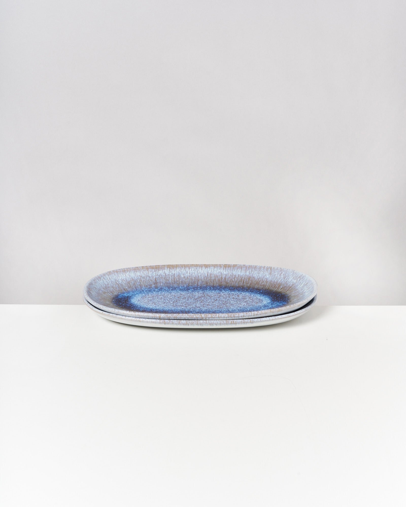 MELIDES - SERVING PLATTER L STONEBLUE