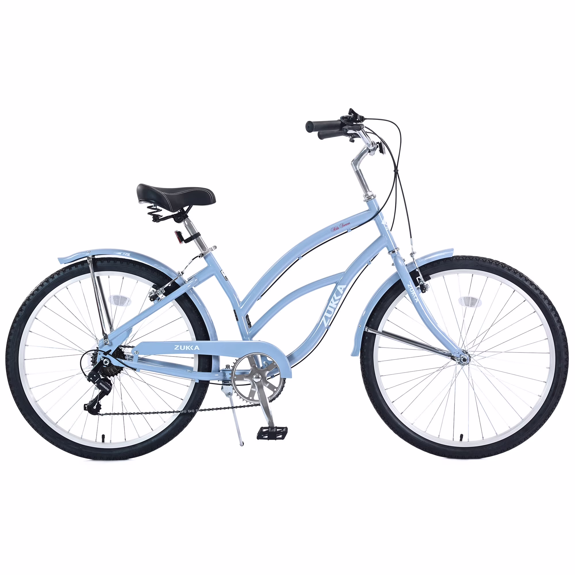 Outdoor Bike 7 Speed Bicycles, Multiple Colors 26Inch Beach Cruiser Bike,Mountain Bike for Outdoor