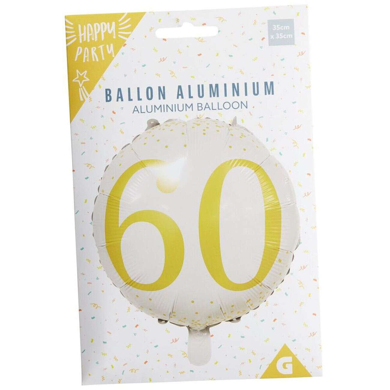 Ballon alu 60 ans Ø46cm