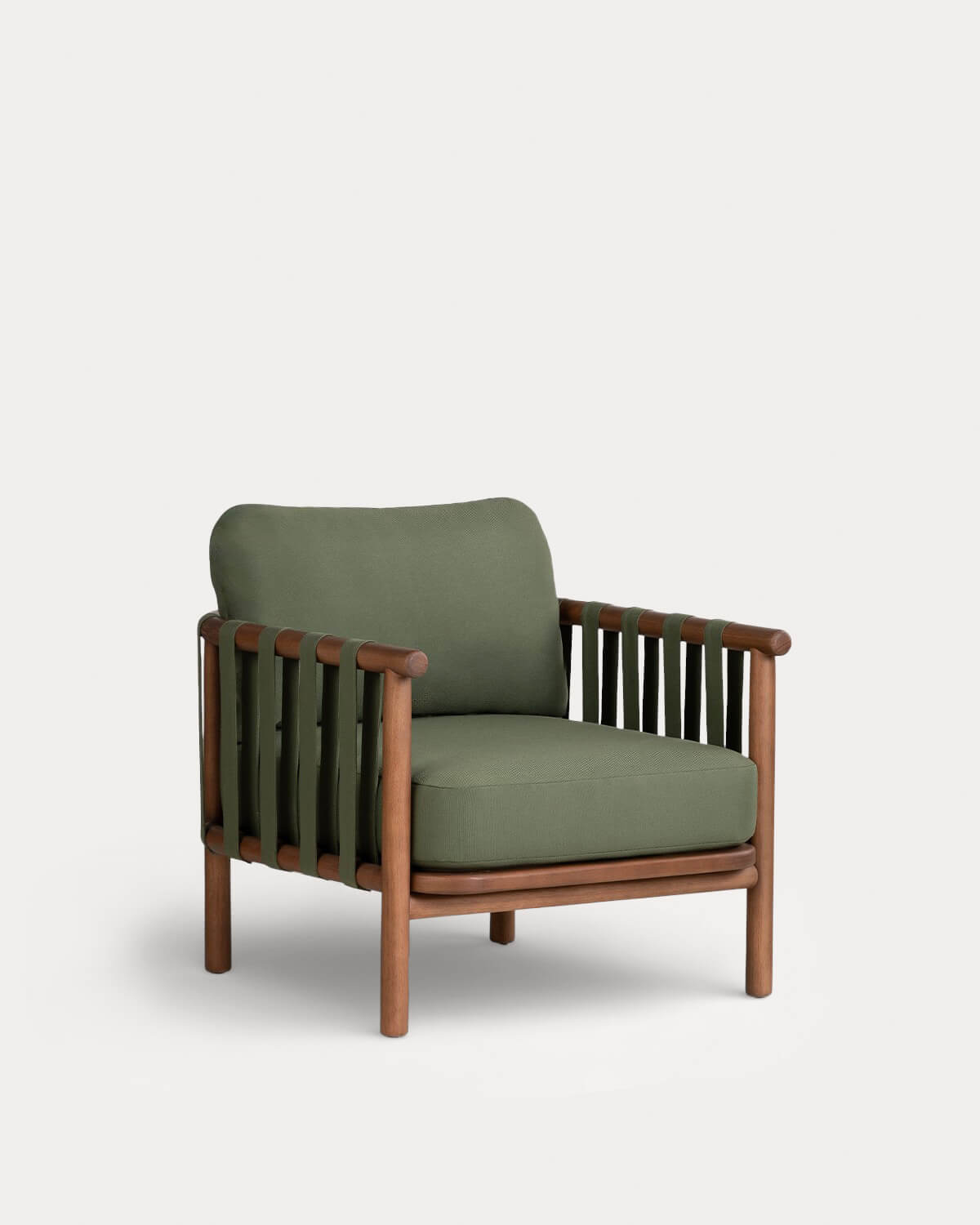 Edvard - Pack 2 Sillones de Jardín de Madera de Eucalipto y Tela Edvard