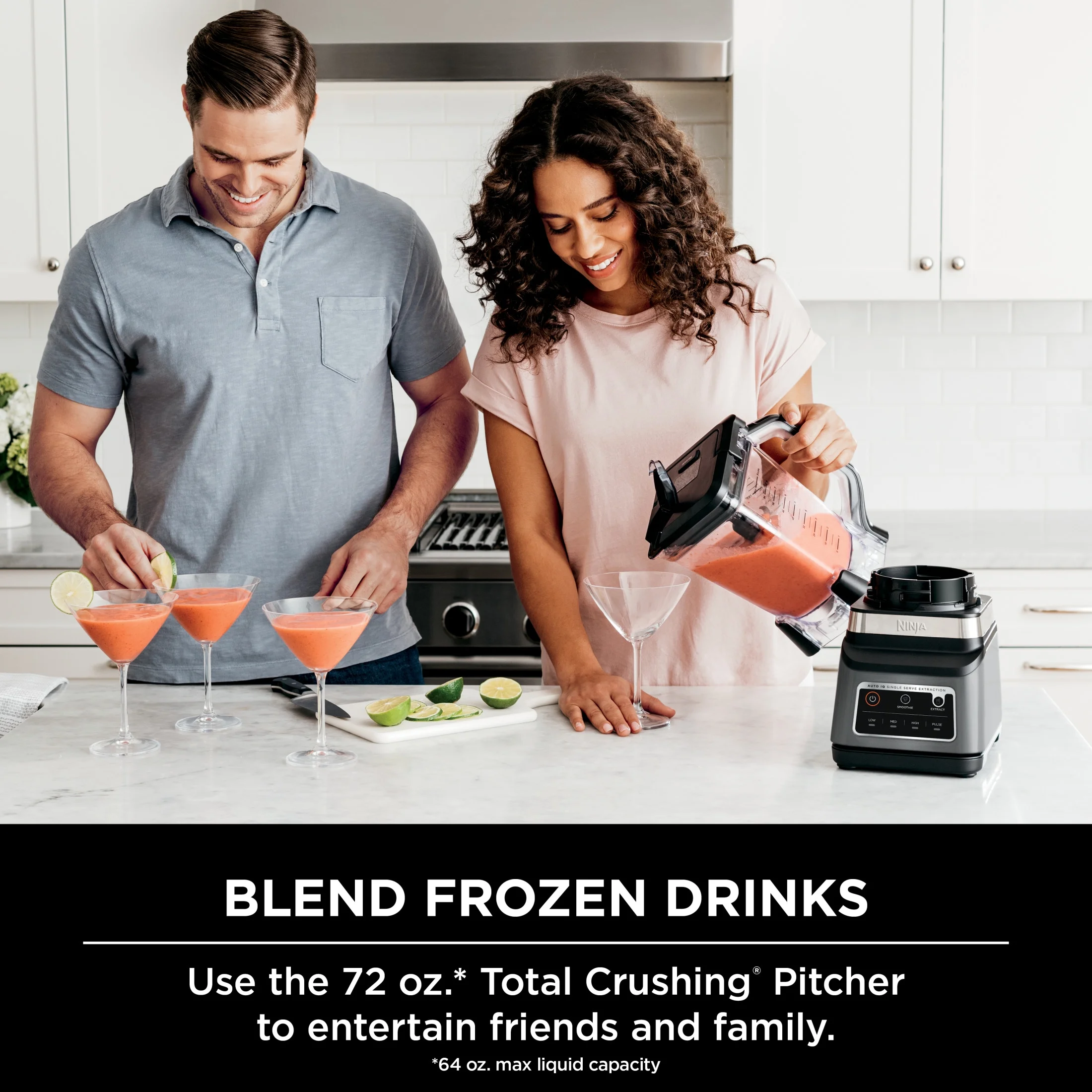 Professional Plus DUO Blender, 1400 W, 2 Auto-IQ Programs for Smoothies, Nutrient Extraction, 72 oz* Total Crushing Pitcher (1) 24 oz To-Go Cup, Black, BN750 - Image 5