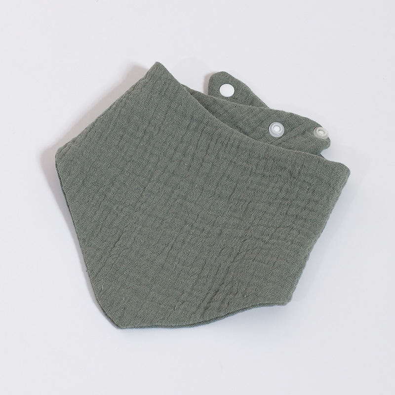 Soft Muslin Gauze Baby Bandana Bib Triangle Drool Bib High Absorbent Infant Saliva Towel Eco Friendly Antibacterial