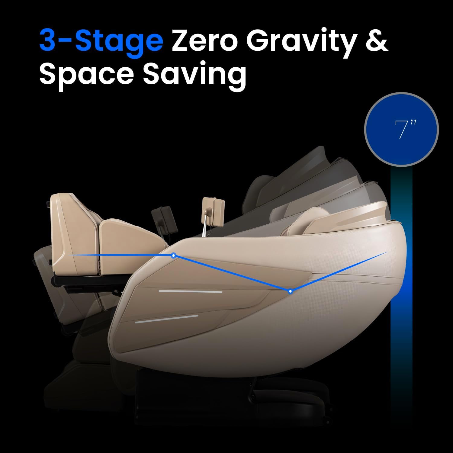 Osaki OS-3D Champ II | Brown Full Body Massage Chair | 3D SL-Track Massage | Zero Gravity | Lumbar Heating | Touchscreen Controller | Auto Body Scan | Bluetooth Speaker