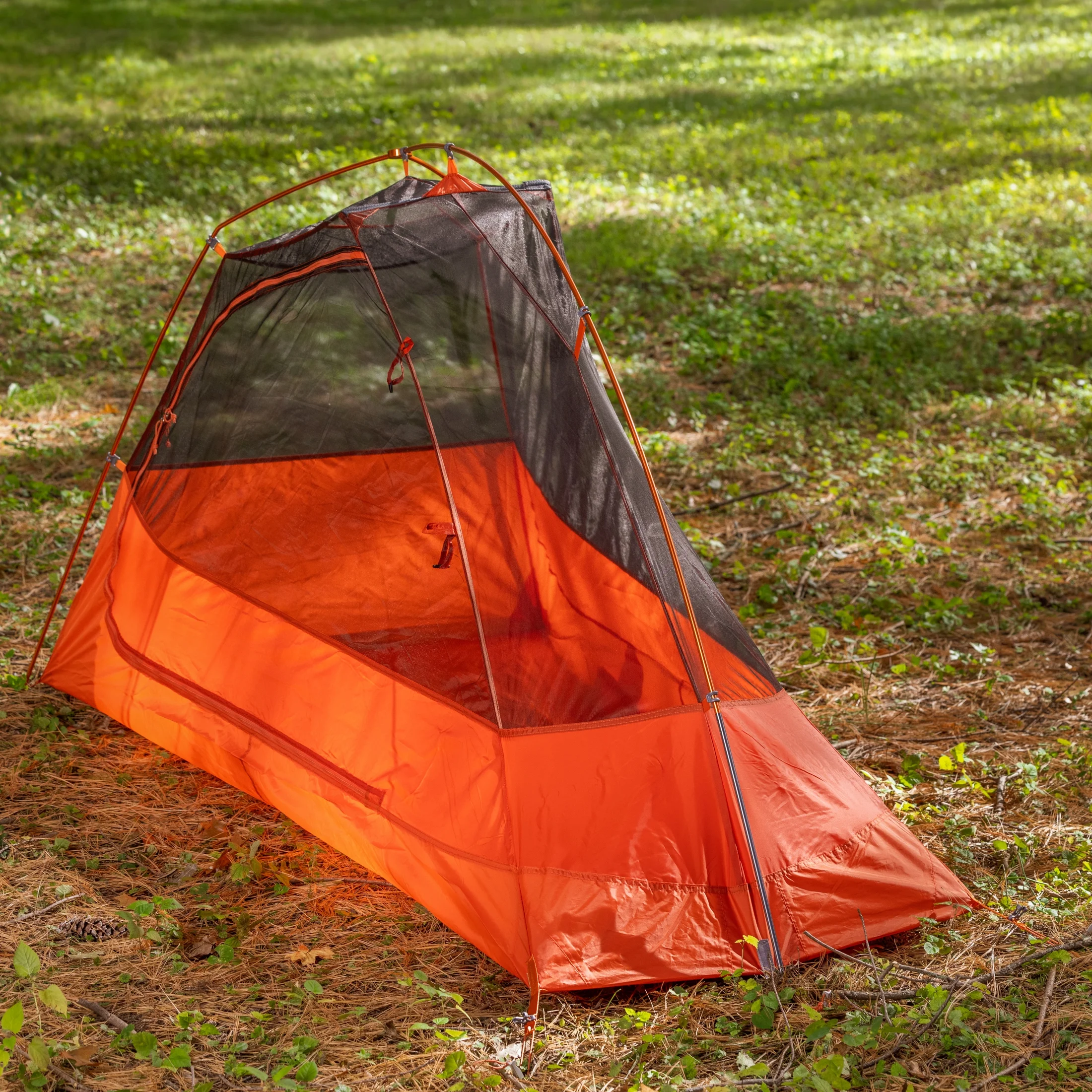 1-Person Lightweight Backpacking Tent, 82 in. x 51 in., 3.65 lb. Carry Weight, Orange - Image 7