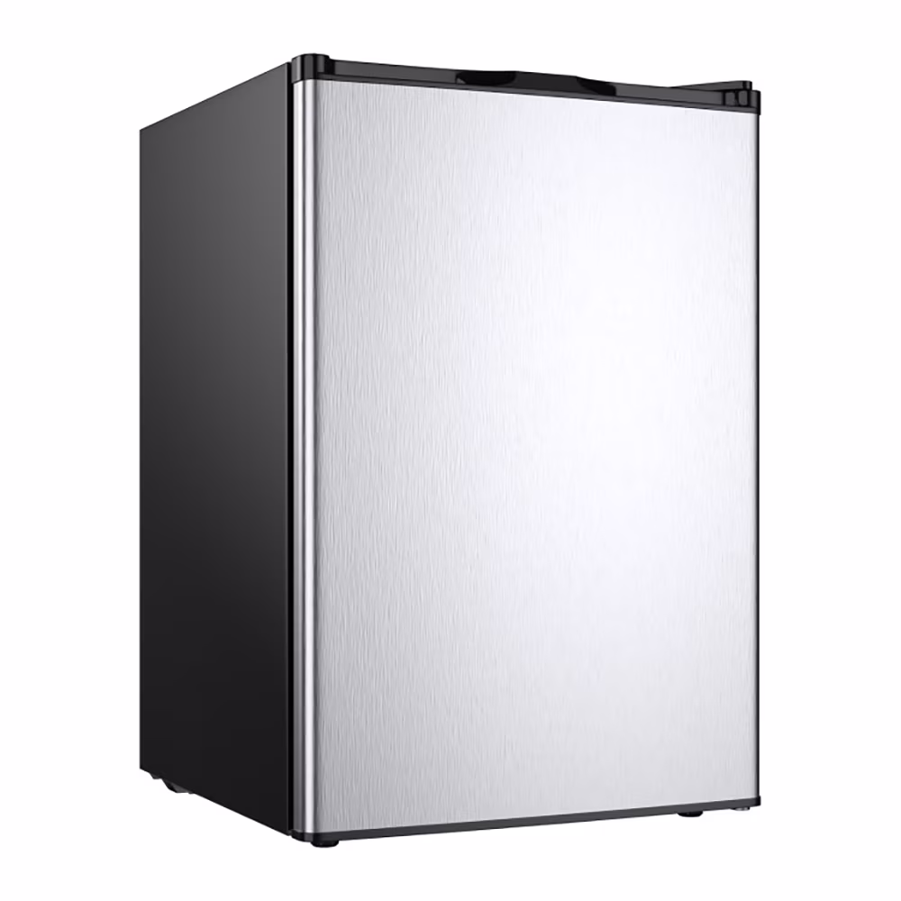 3 Cubic Feet Compact Upright Freezer with Stainless Steel Door, Compact Refrigerator for Dorm, Office, Bedroom