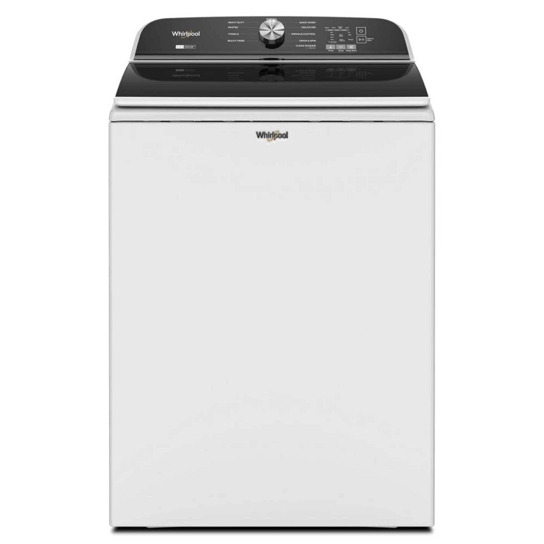 5.2-5.3 Cu. ft. Whirlpool Top Load Washer with Removable Agitator