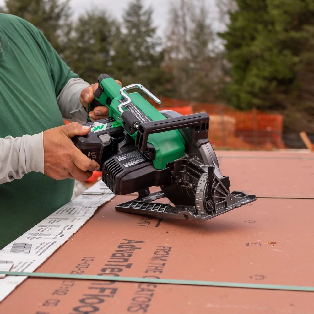 Metabo HPT 36V Multivolt 7 - 1/4 in Rear Handle Circular Saw, Lightweight Design, up to 500 2x4 Cuts per Charge, 53 Adjustable Bevel Capacity, Lifetime Tool Body Warranty, C3607DWA