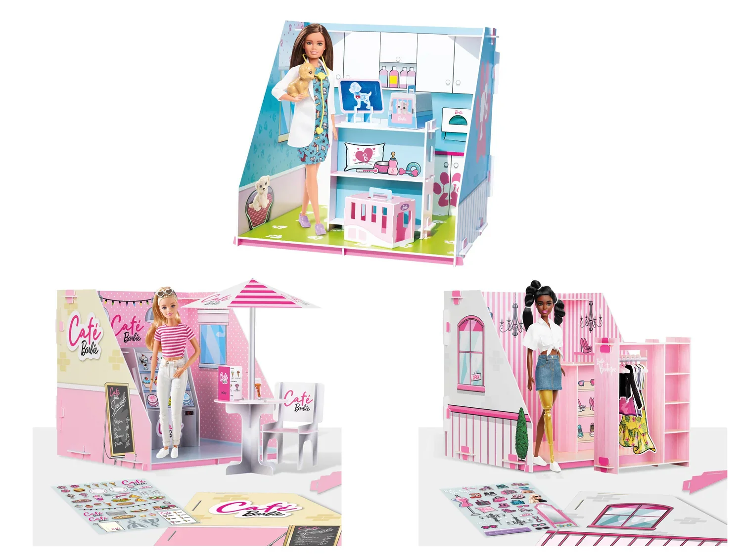 Barbie Pop-Up caf ou pop-up boutique ou docteur animalier