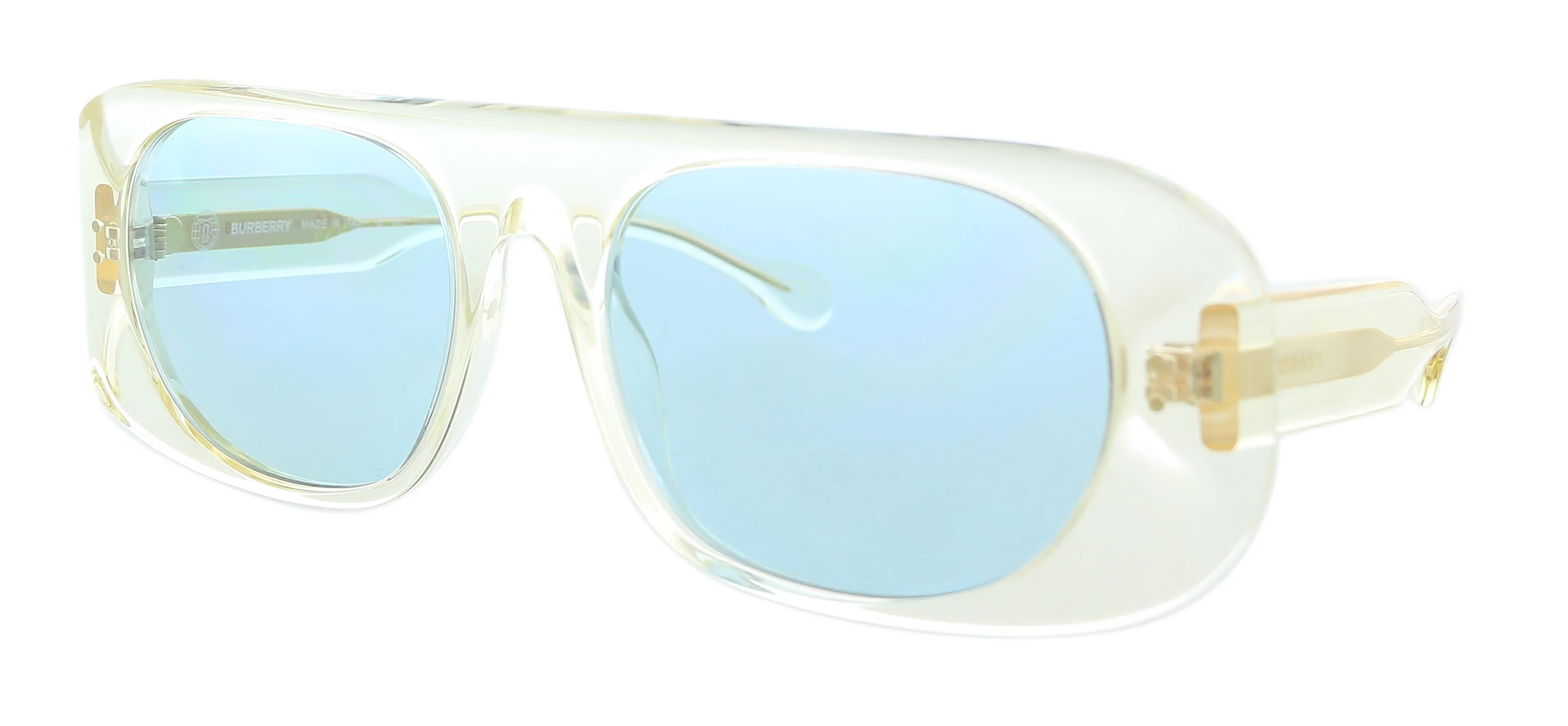 Sale! Burberry Transparent Unisex Sunglasses BURBERRY transparent-silver/azure blue BE4408 302480 52  main image 3