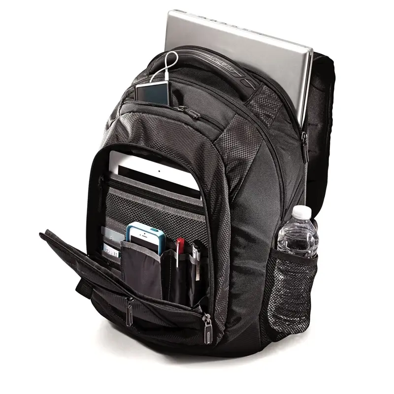 Black Tectonic 2 Medium Backpack Laptop Backpacks | 8135-NKARP - SAMSONITE OUTLET