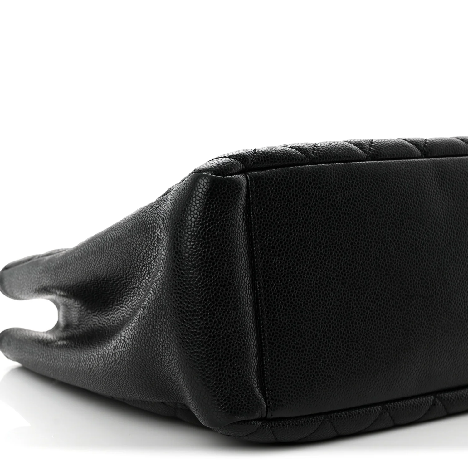 Caviar Quilted Grand Shopping Tote GST Black