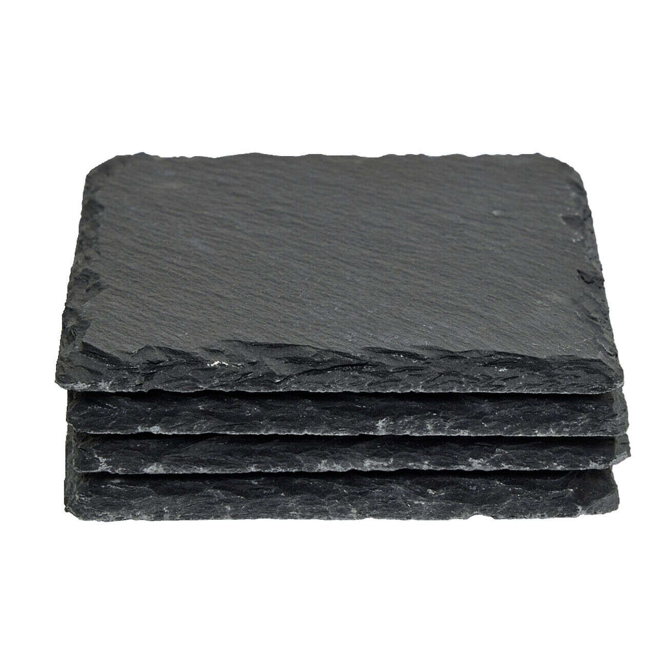 Dessous de verre carré en ardoise 10x10cm