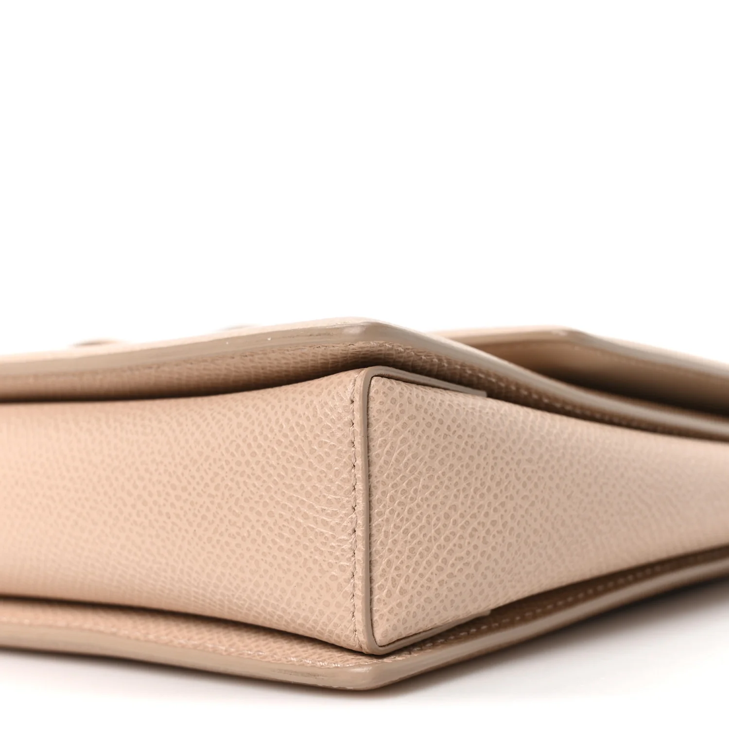 Printed Calfskin Ginny Shoulder Bag Beige