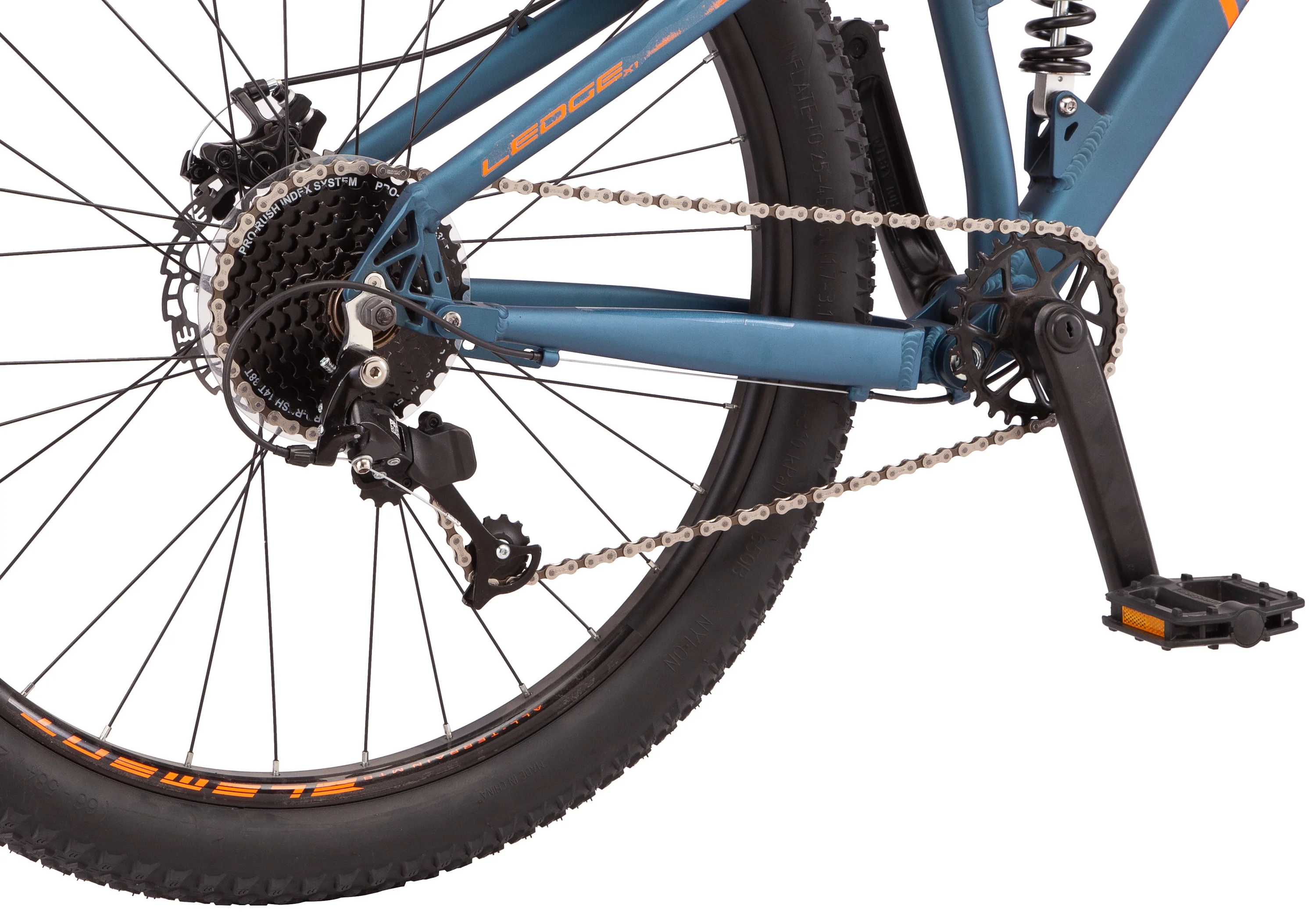 27 5" Ledge Mountain Bike, 7 Speeds, Teal Image 7