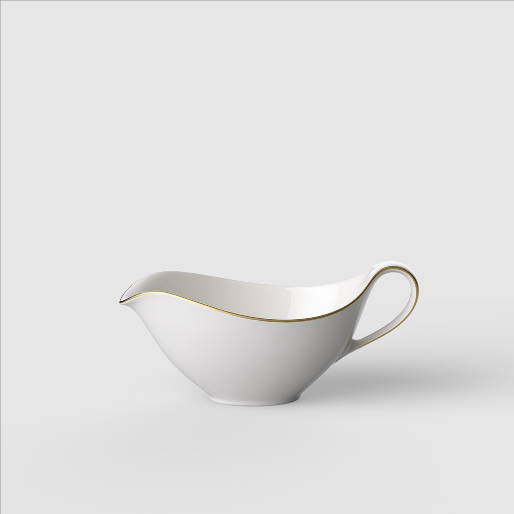 Anmut Gravy boat - White, Premium Bone Porcelain