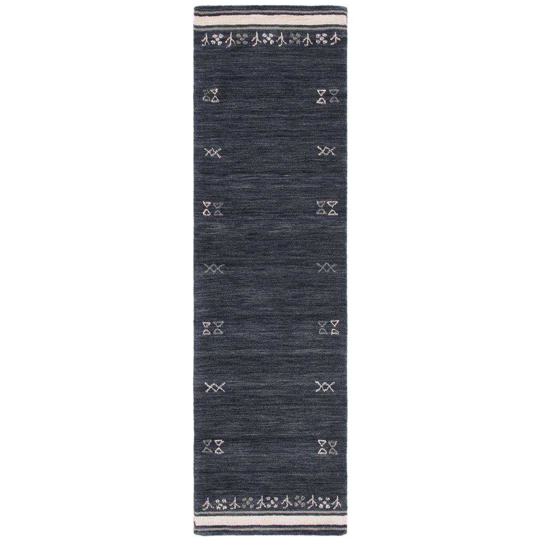 Santiago Handmade Wool Charcoal Rug AllModern Rug Size: Runner 2'3