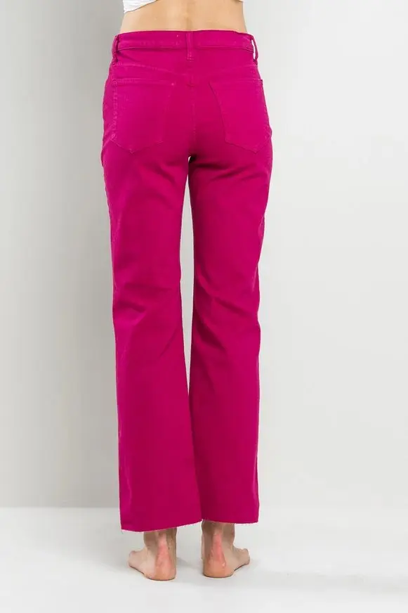 High Rise Straight Pants