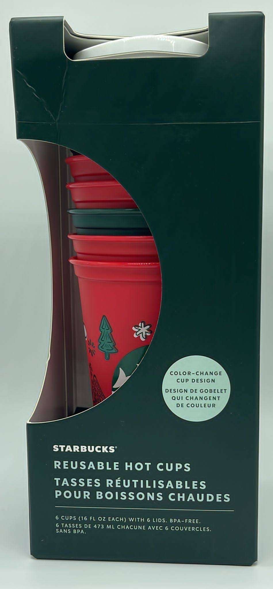 Starbucks Kitchen | Starbucks Reusable Holiday Hot Cups | Color: Green/Red | Size: Os | Prettyroyal's Closet