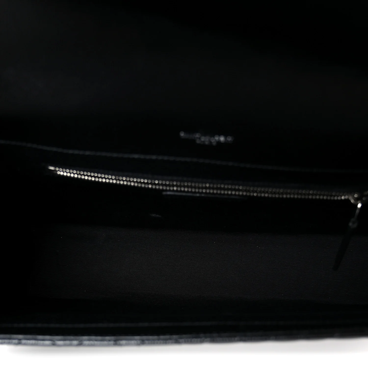 Grain De Poudre Textured Mixed Matelasse Large Triquilt Monogram Satchel Black