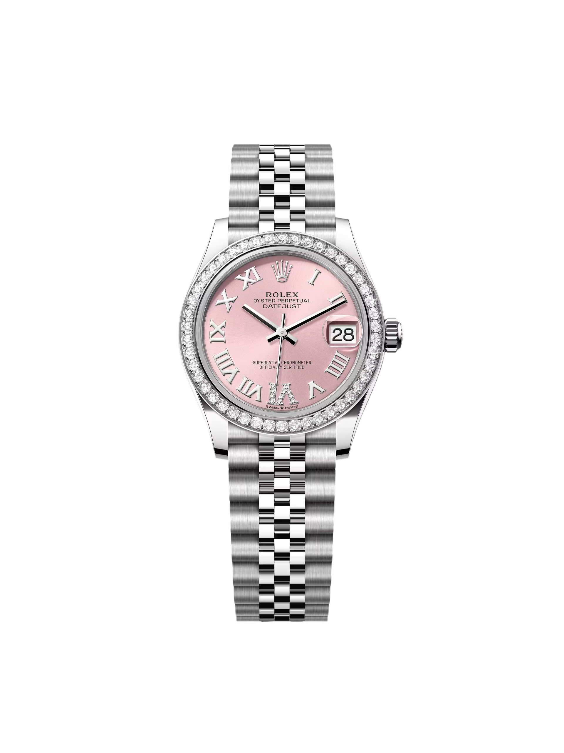 【Super Clone】RLX Datejust m278384RBR-0027/0028 Pink 31mm Dial Oyster Watch