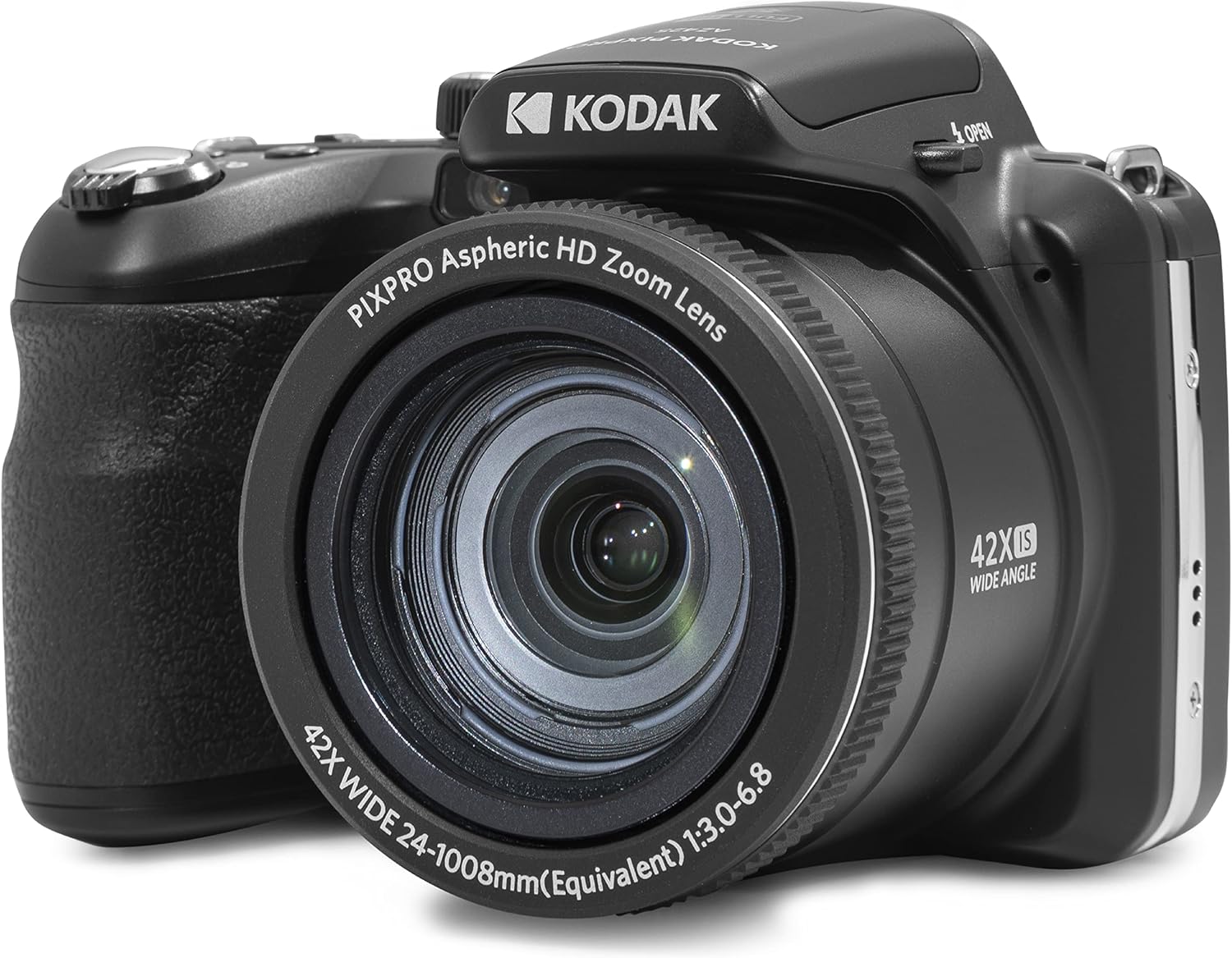 Kodak PIXPRO AZ425-BK 20MP Digital Camera  42X Zoom  24mm Wide Angle Lens  Image Stabilization  1080p Full HD Video  3