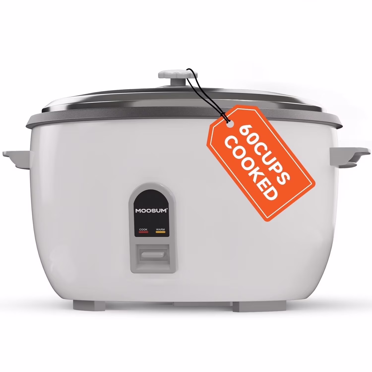 Commercial Rice Cooker, Large Capacity 30-Cup (UnCooked), 60-Cup (Cooked) with One Touch Operation and 12-Hour Keep Warm,Easy to Use and clean,1600W(30-CUP UNCOOKED/60-CUP COOKED)