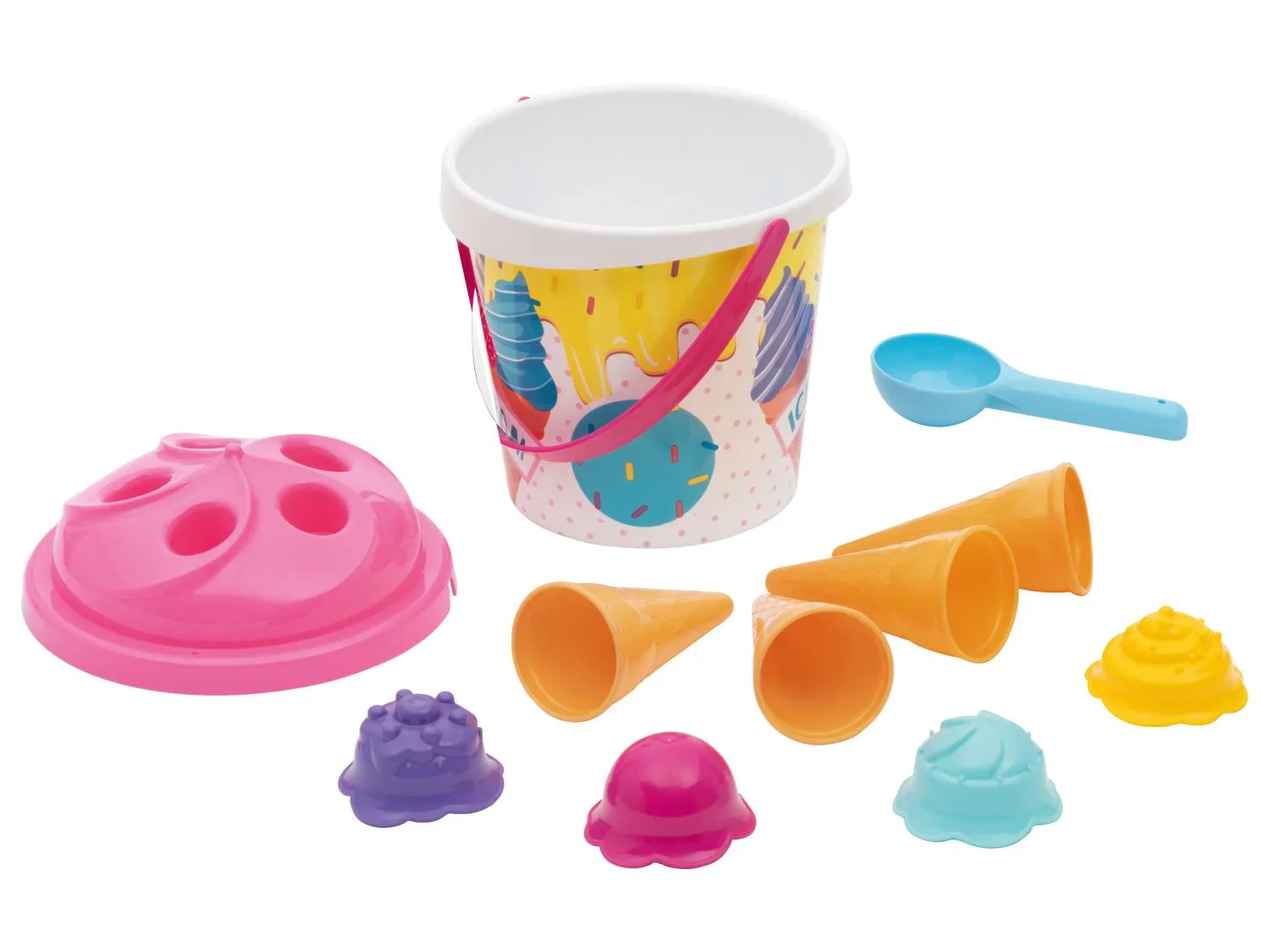 lupilu Jouets de plage avec seau