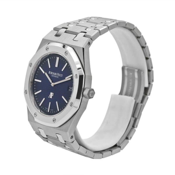 [Super Clone]Audemars Piguet Royal Oak Jumbo Extra-Thin, 39mm, Titanium, blue dial, 15202IP.OO.1240IP.01