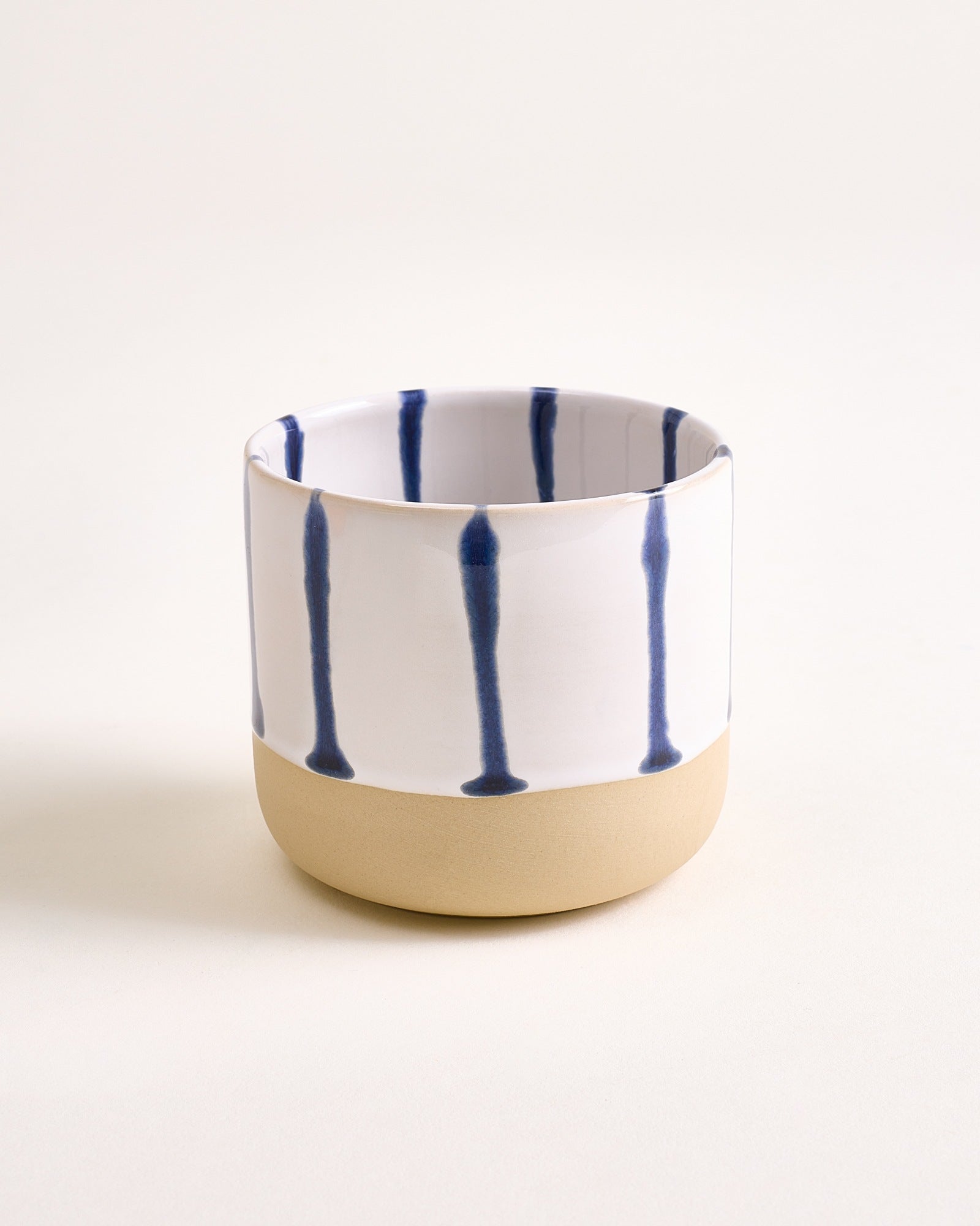 NÓDOA - LARGE CUP STRIPED WHITE BLUE