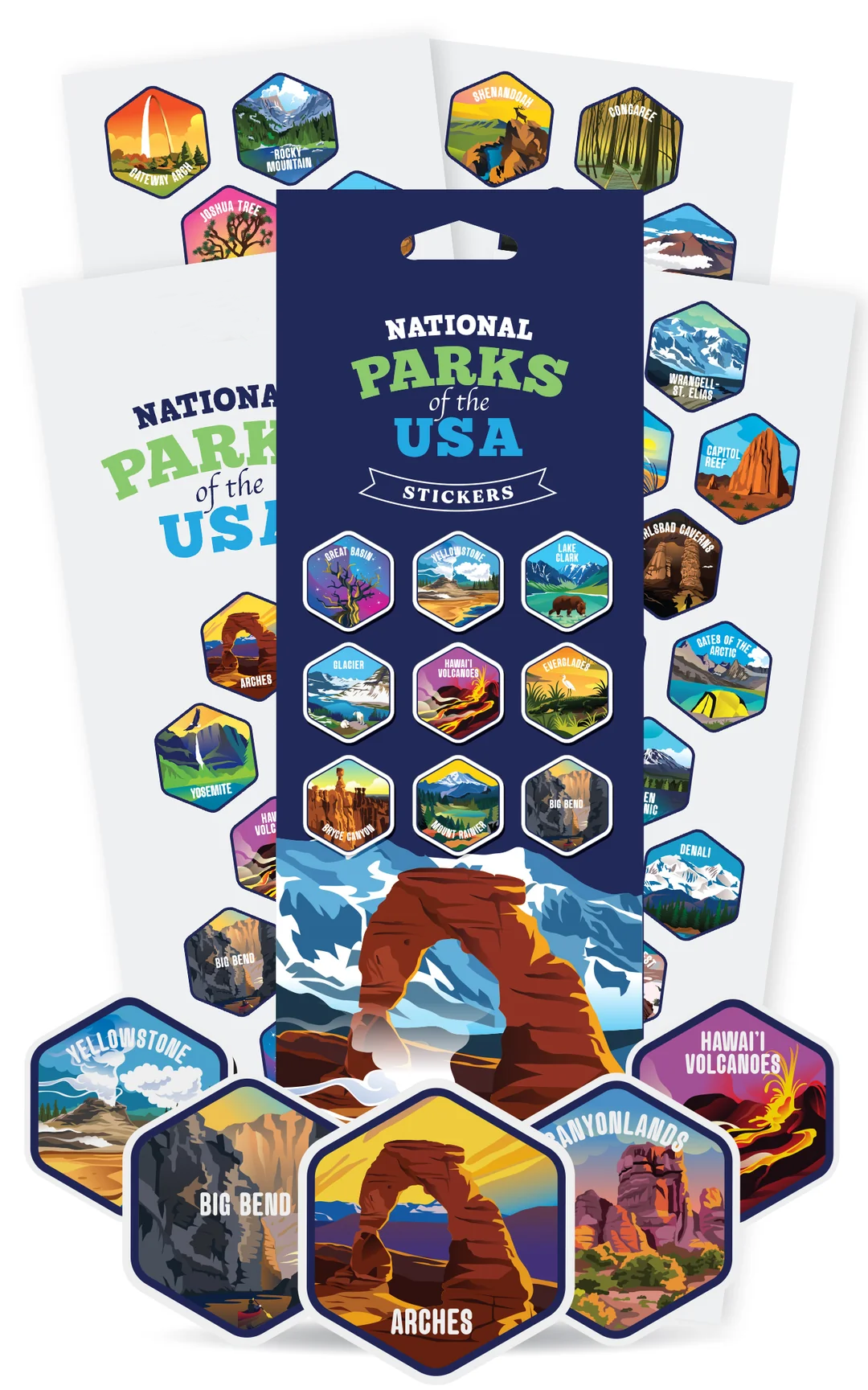 NP 63 Extra National Parks Sticker Sheets
