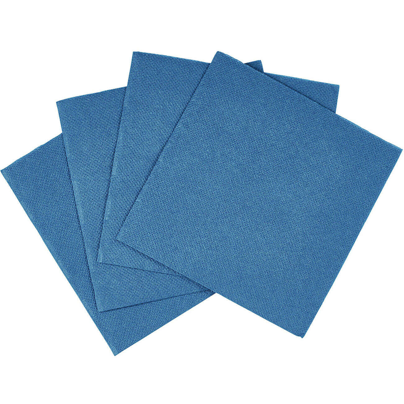 Serviette carrée bleu canard 2 plis en papier x40