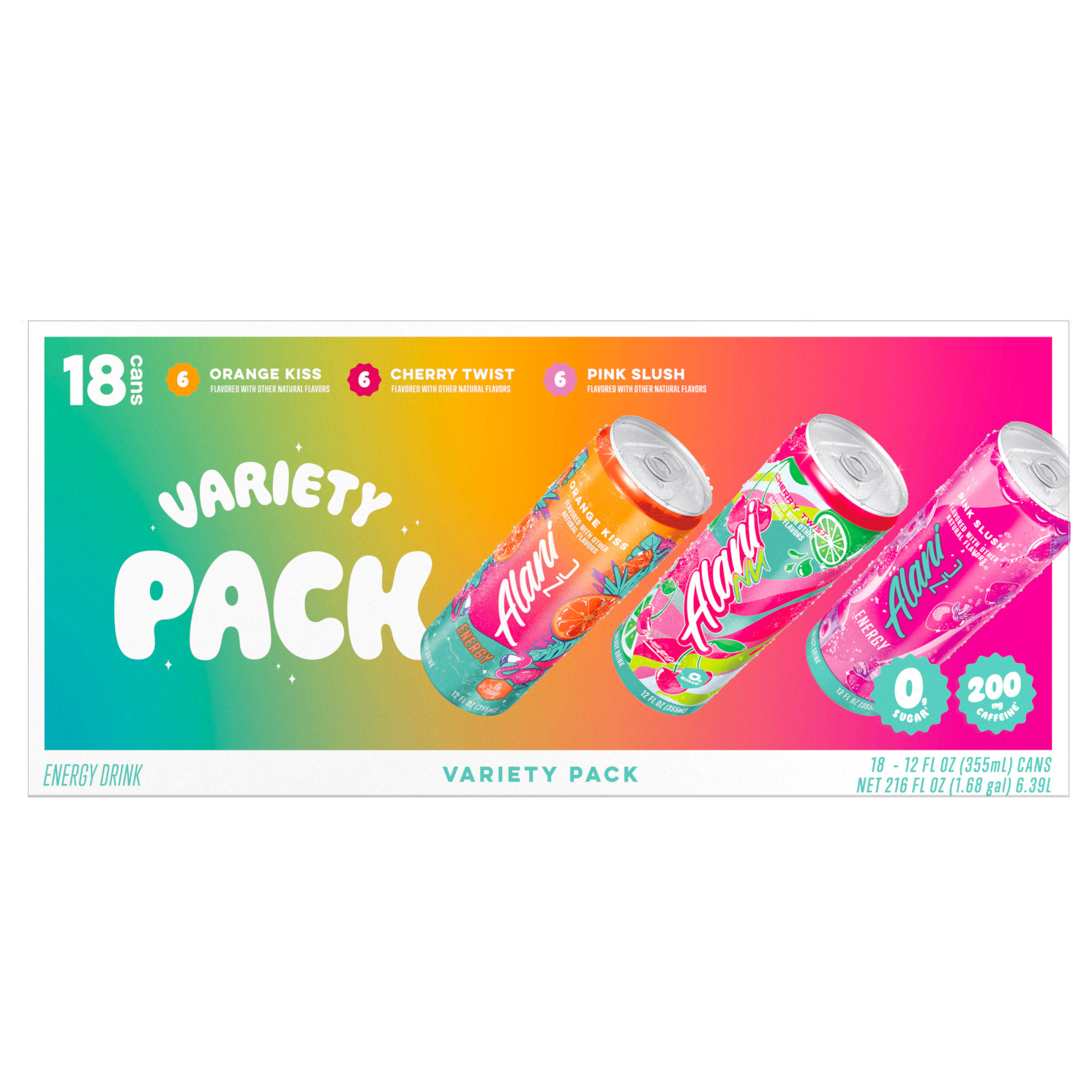 Energy Drink, Variety Pack, 12 fl oz, 18-count