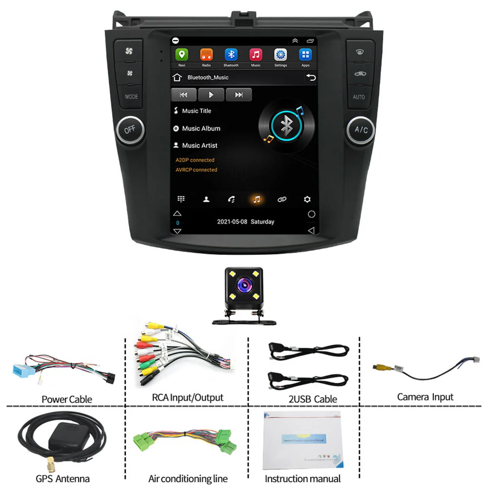 Car Radio Stereo for Honda Accord 2003 - 2007, 9.7