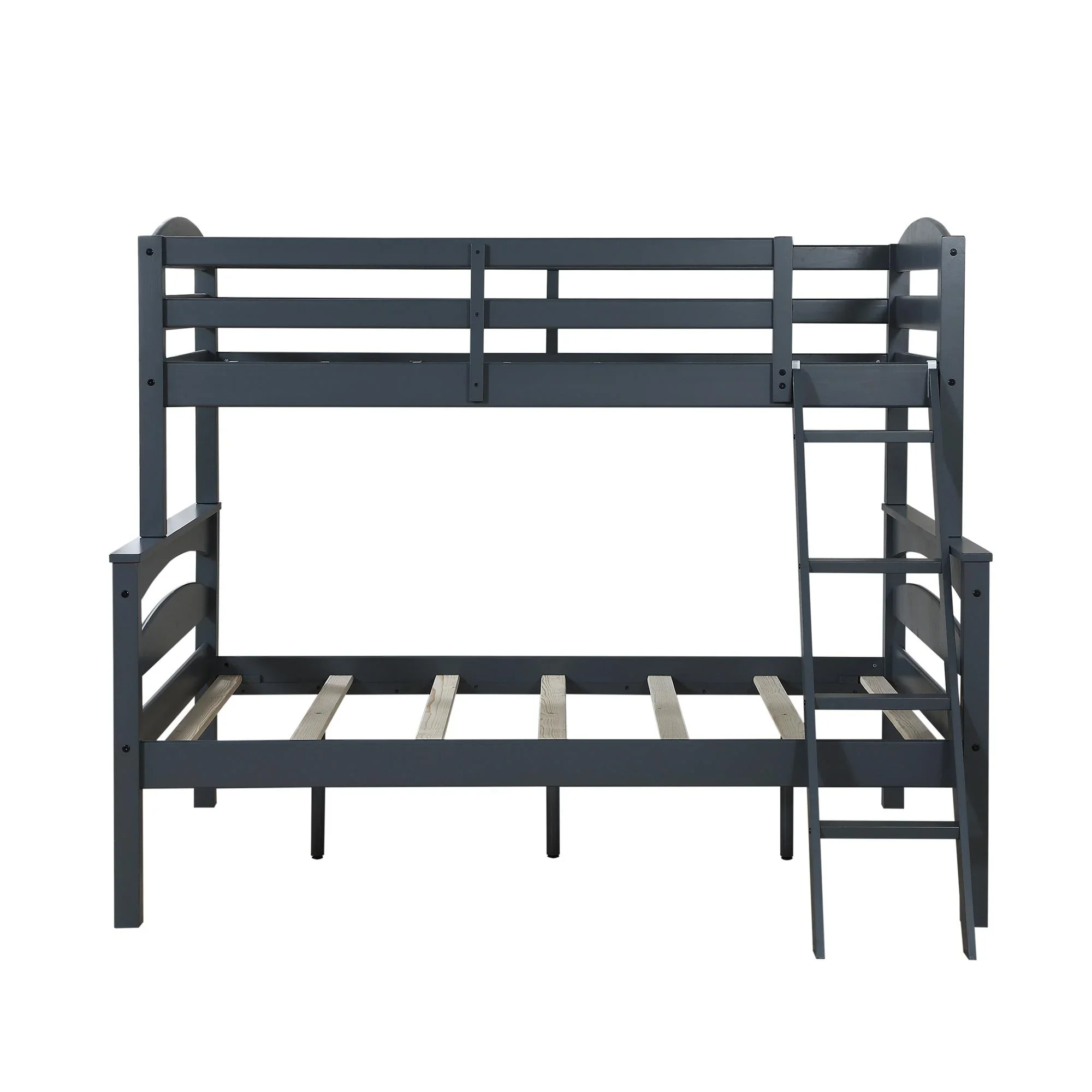 Better Homes & Gardens Leighton Kids' Convertible Twin-Over-Full Bunk Bed, Gray