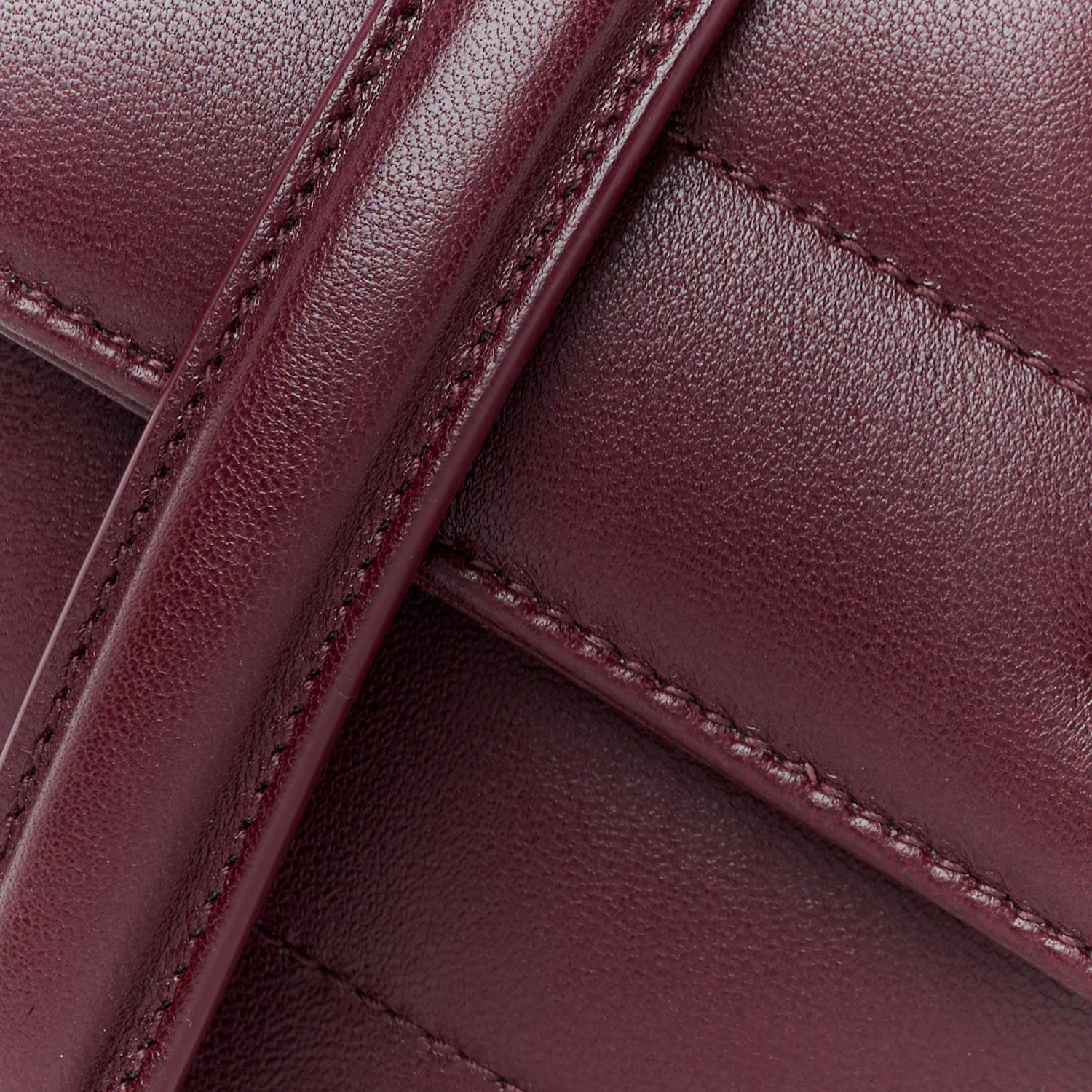 Lambskin Chevron Quilted Mini Loulou Rouge Cabernet