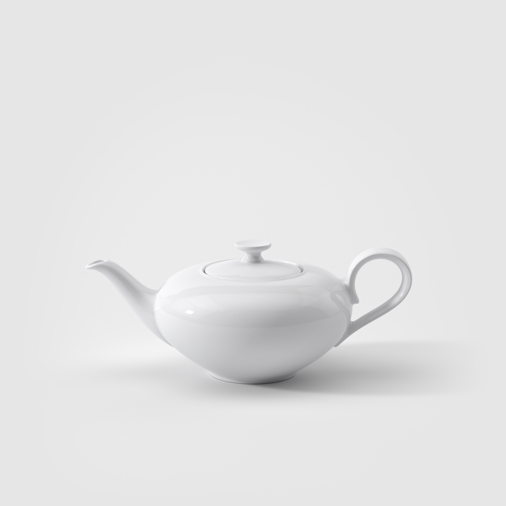 Anmut Teapot - White, 27.1 oz, Premium Bone Porcelain
