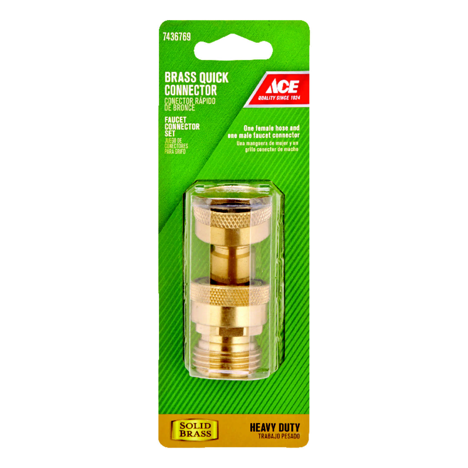 Ace 3/4 in. Brass Threaded Male/Female Quick Connector Faucet Set