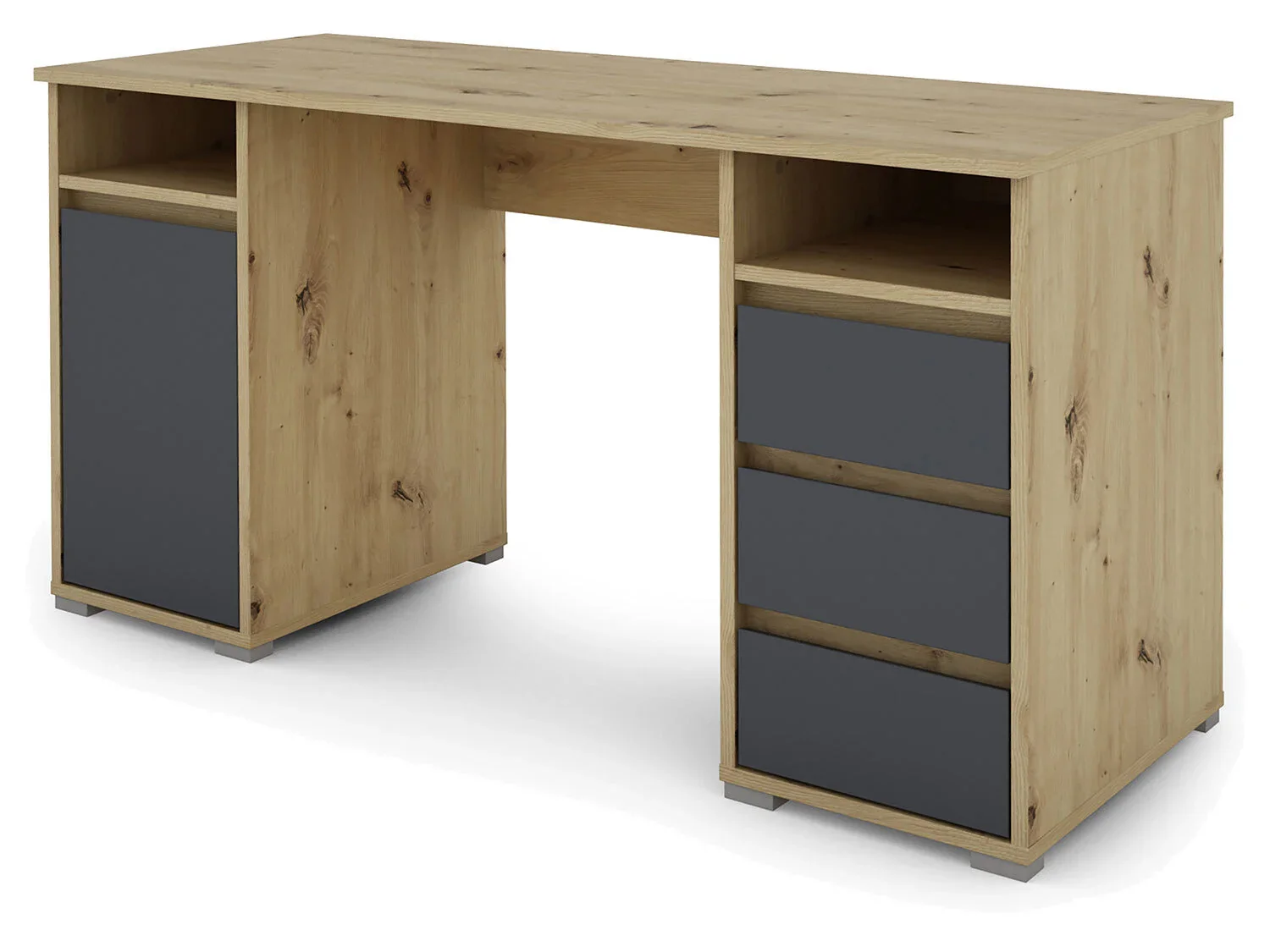 byLIVING Bureau Lobo, avec rangements, 138 x 75 x 55 cm