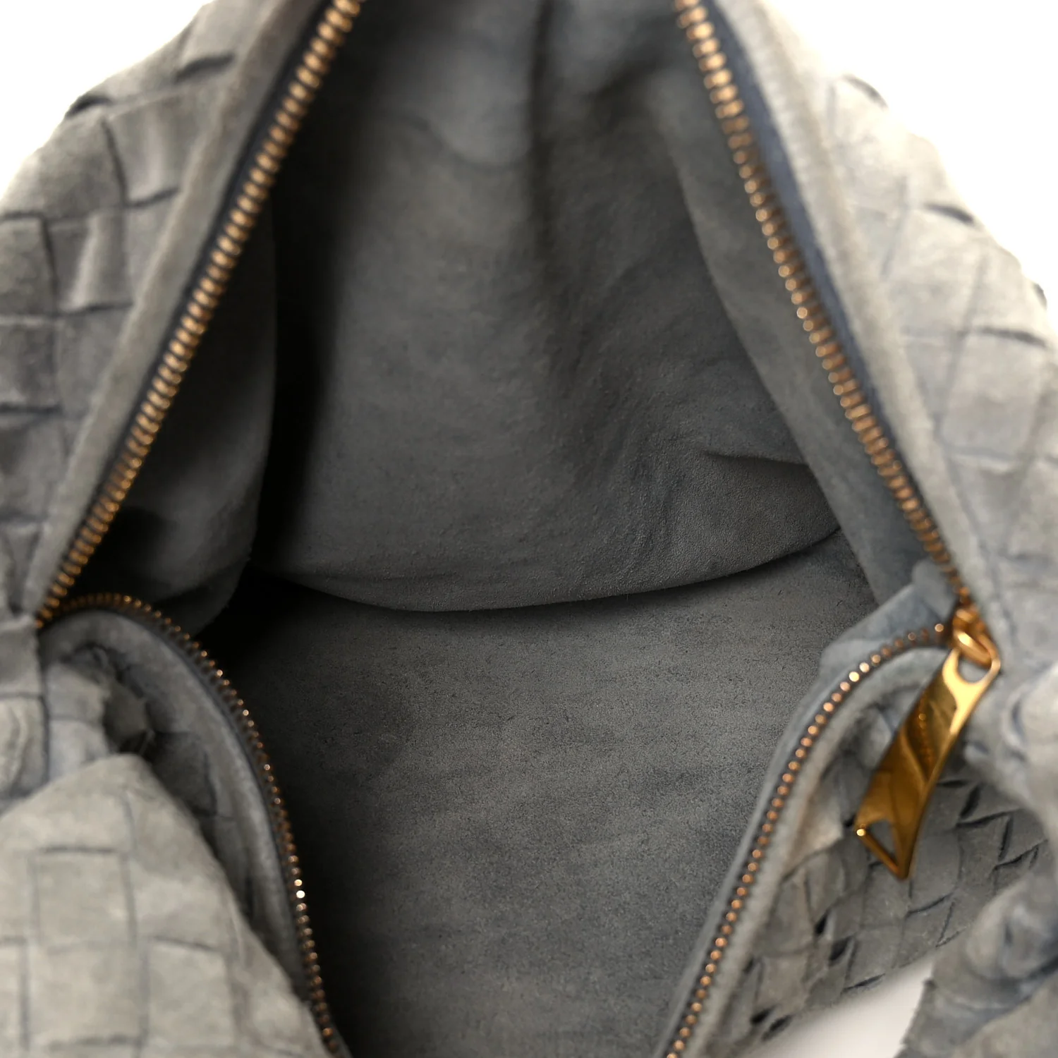 Suede Calfskin Intrecciato Teen Jodie Hobo Thunder