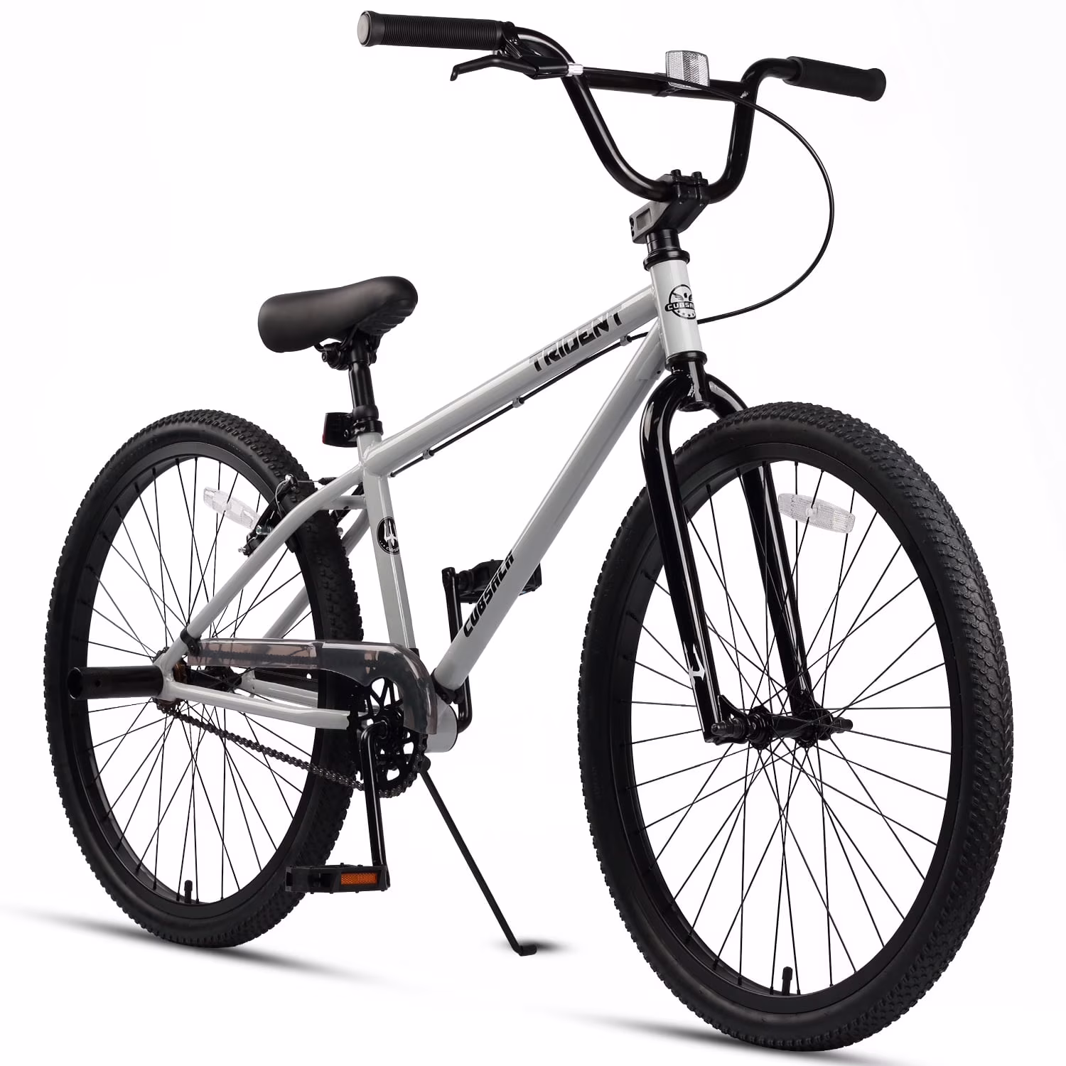 Cubsala 24 in BMX Race Bike Trident Bicycles Beginner - Level to Advanced Riders with 2 Pegs Trick Cycling and Professional Riding, Black
