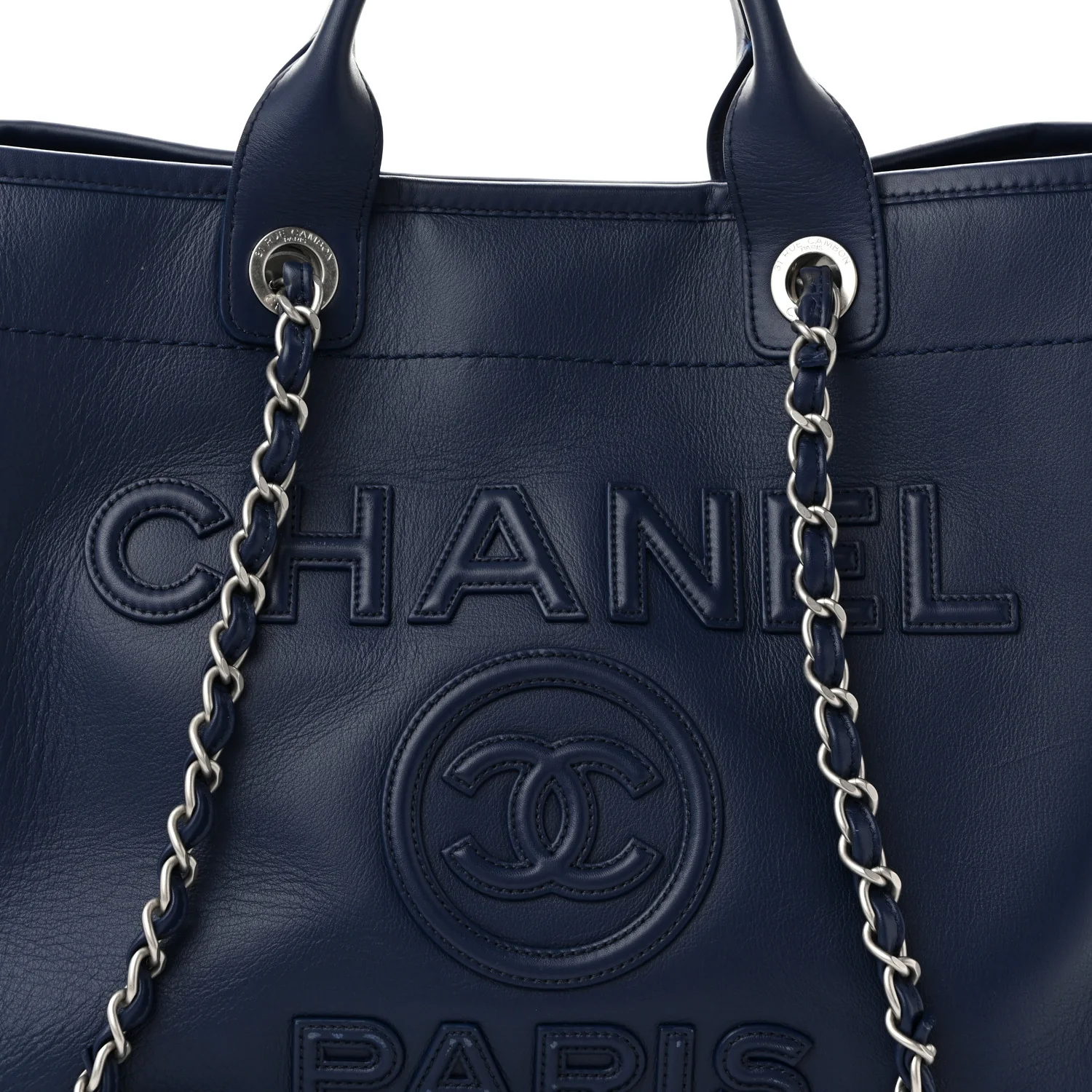 Calfskin Medium Deauville Navy
