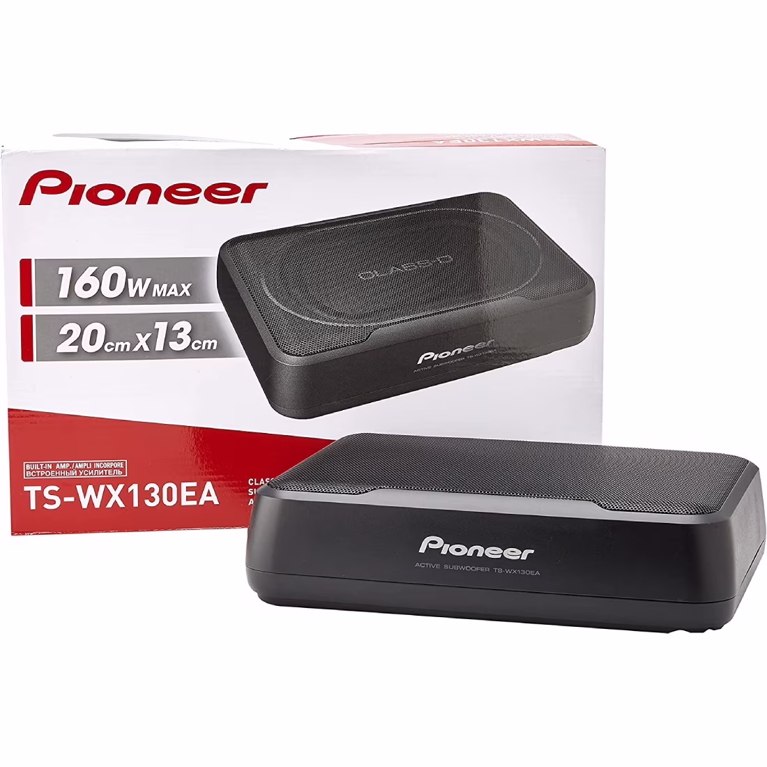TS-WX130EA 8" Car Under Seat Compact Powered Subwoofer 160 Watts