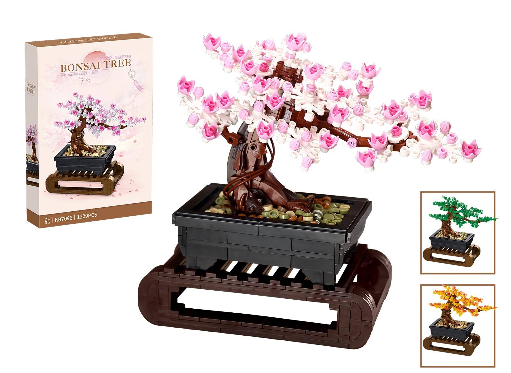 Lombee Cherry Blossom Tree Building SetsArtificial Sakura Flowers Building ToysGift for Home Decor and Office Art