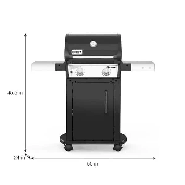 Spirit E 215 2 Burner Propane Grill in Black Image 3