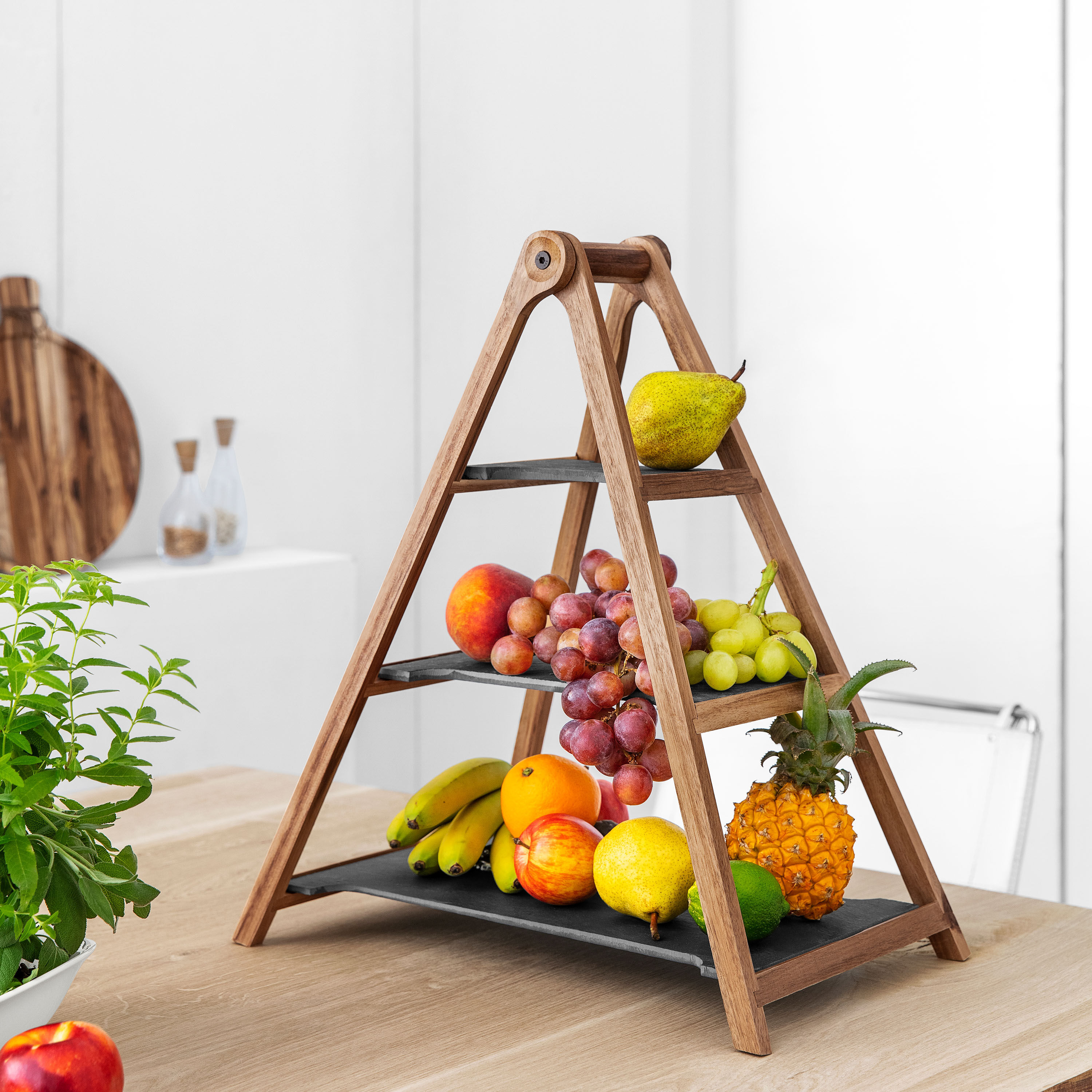 Artesano 3 Tier Stand - Grey, 16.6'' x 10.1''