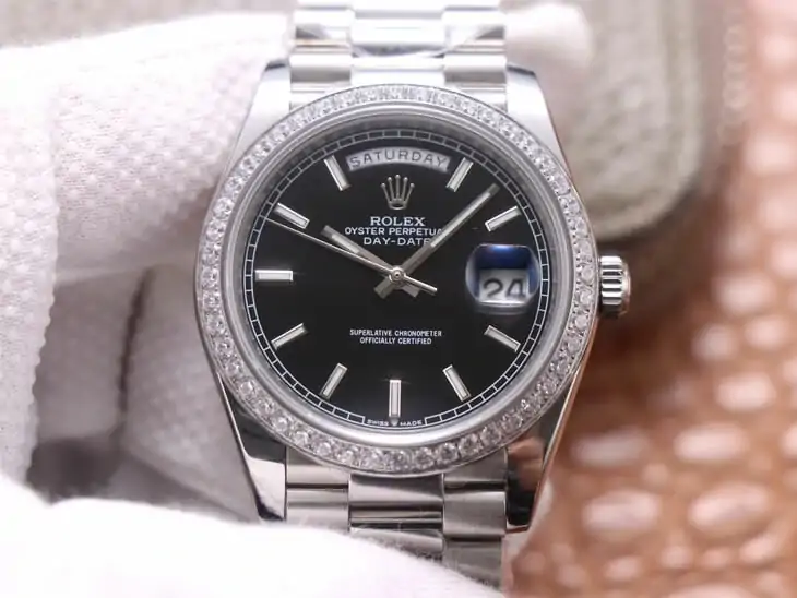 Rolex Day Date M228349RBR-0002 EW Factory Black Dial