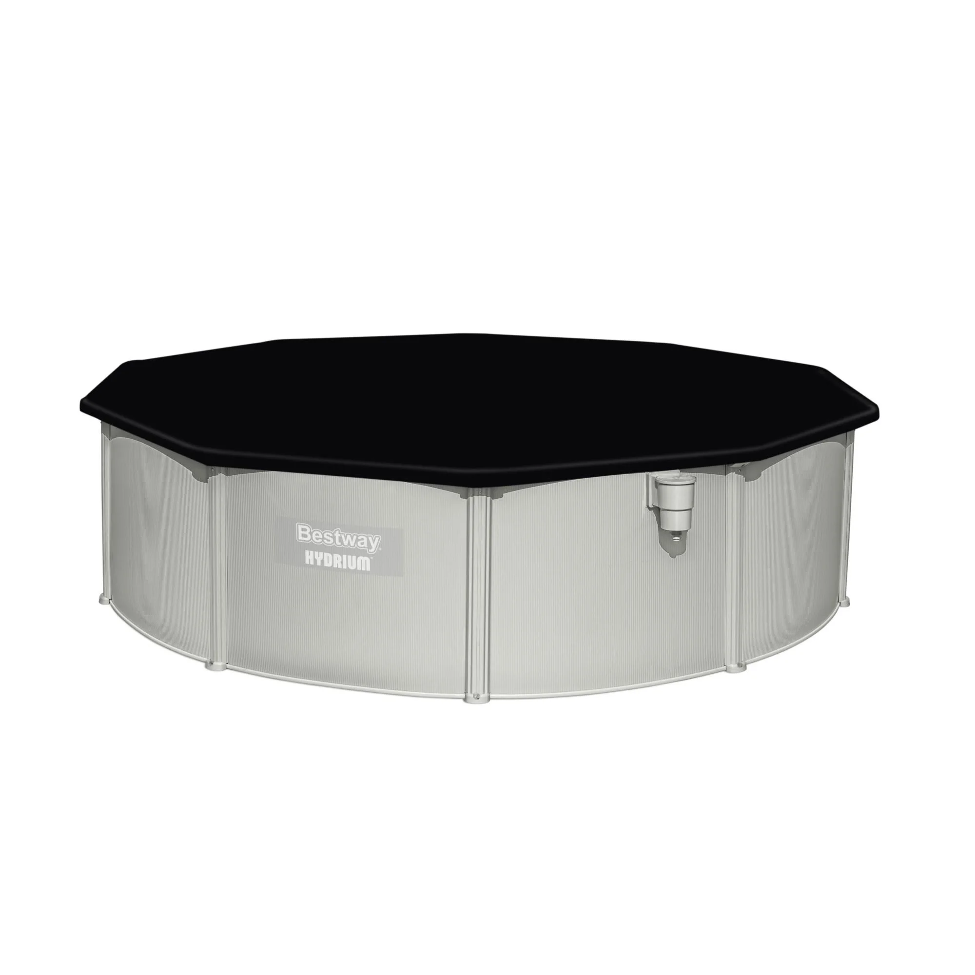 Hydrium 15' x 48" Steel Wall Above Ground Swimming Pool Set, Gray(15ft. x 48in.) - Image 5